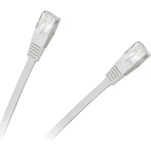 Flat UTP Patchcord LP Cat.6e 8-core CCA RJ45 to RJ45 5.0 m white