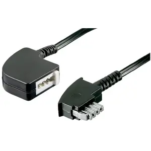Удлинительный телефонный кабель GOOBAY TAE‑N 6‑контактный, 6 м, TAE‑N—TAE‑N