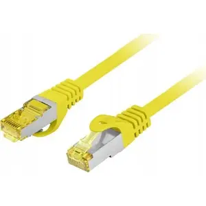 LANBERG Patchcord S/FTP Cat.6A 5 m LSZH copper, fluke passed, yellow