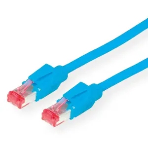 Экранированный патч‑кабель S/FTP Datwyler Cat.6 (класс E) CU 7702 flex LS0H, разъём Hirose TM21, синий, 20 м