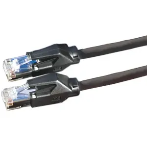 Tīkla kabelis Datwyler Cat6 S/FTP (S-STP) 10 m — RJ-45 uz RJ-45, melns