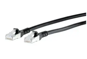 Сетевой кабель DIGITUS Cat6a S/FTP (S-STP) 80 м — RJ-45↔RJ-45, позолоченные контакты, 10 Гбит/с, чёрный