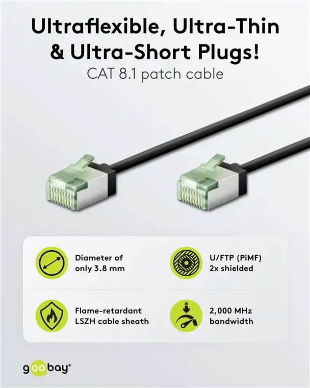 GOOBAY 74354 Cat8.1 U/FTP 2 m network cable Photo 2