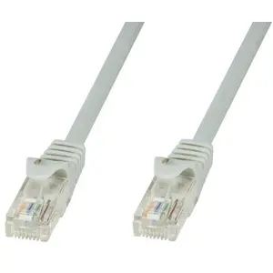 Патч-кабель TECHLY Cat5e U/UTP (CCA) 0,25 м, RJ-45–RJ-45, серый