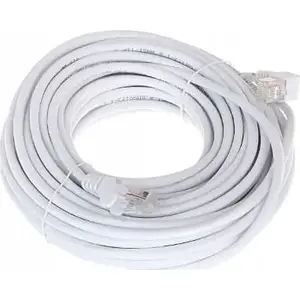 Patchcord RBLINE RJ45/15-PK/W — RJ45 Ethernet kabelis, 15 m, balts