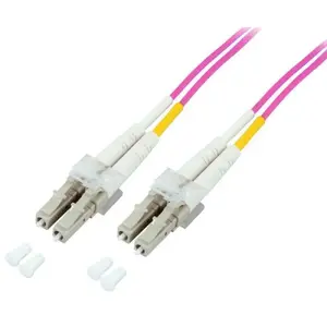 Fiber optic patch cable TECHLY LC–LC Multimode OM4 50/125 µm, 3 m, duplex