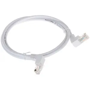 Ethernet patch cord No name RJ45/1.0-KK/W, RJ45 to RJ45, 1.0 m, white