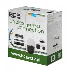 BCS UTP kategorijas 6 kabelis LSOH 305 m — BCS-U/UTP-CAT6-LSOH