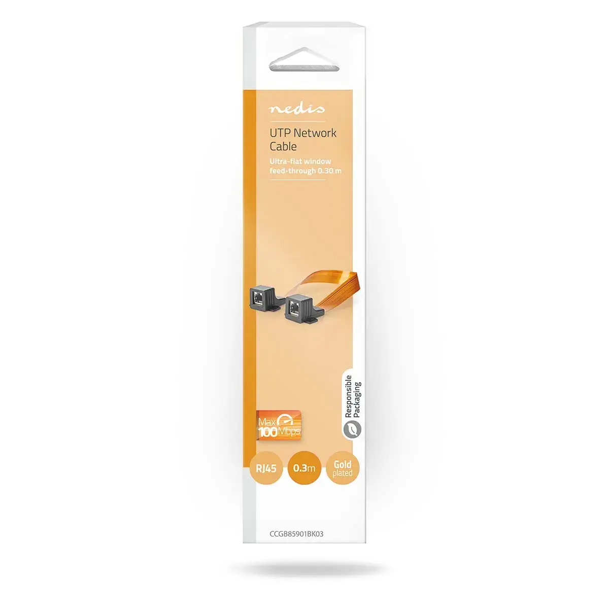 Nedis CCGB85901BK03 Cat5e 0.3 m RJ-45 cable Photo 3