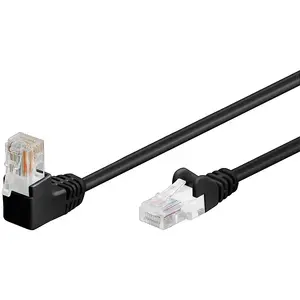No name Goobay 94172 networking cable Cat5e U/UTP (UTP) 2 m, RJ-45–RJ-45, black