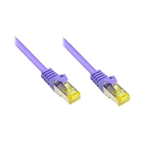 Сетевой кабель Alcasa 1.5м Cat7 S/FTP (S-STP) RJ-45 фиолетовый