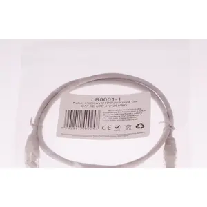 Network patch cable LIBOX UTP CAT.5E 1 m, 4x2x26 AWG