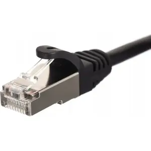 Patchcord NETRACK RJ45 Cat6 FTP (F/UTP) 10 m, melns
