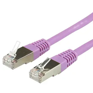 Сетевой кабель LOGON TCR55SS100V Cat5e F/UTP (FTP) фиолетовый 10 м RJ-45–RJ-45