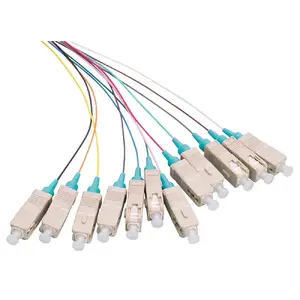Fibre optic pigtail cable LOGON LFP025 OM3 SC to pigtail, 2 m, aqua