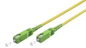 Оптический кабель GOOBAY 59643 OS2 FTTH SC–SC 15 м, сердечник 9 мкм, жёлтый