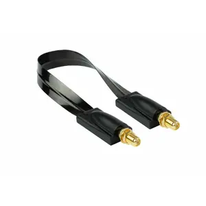 Coaxial cable Alcasa FD-S20FF, SMA–SMA, 0.227 m, Black