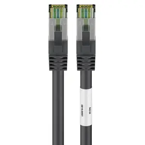 Патч-корд GOOBAY CAT 8.1 S/FTP (PiMF) чёрный 0,25 м RJ-45–RJ-45