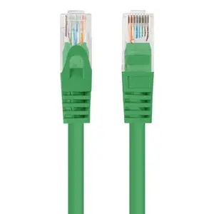 Networking cable LANBERG PCU6-10CC-0750-G Cat6 U/UTP patch cord 7.5 m Green RJ-45–RJ-45