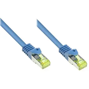 Network cable Alcasa Cat. 7 S/FTP (S-STP) 30 m, RJ-45 to RJ-45, gold contacts, blue