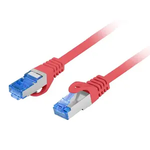 LANBERG Cat6a S/FTP (S-STP) Patch Cable RJ-45 to RJ-45 Red 0.25 m PCF6A-10CC
