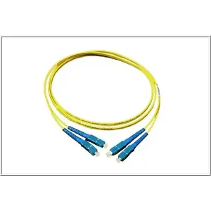 Волоконный кабель Alcasa LW-902SC, OS2 — 2 м, SC–SC, синий/жёлтый