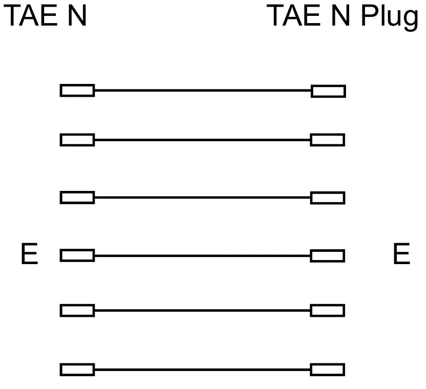TAE-N 6-pin extension cable Triton 10 m Photo 2
