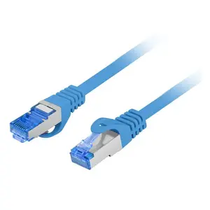 LANBERG Cat6a S/FTP (S‑STP) patch cable 0.25 m Blue RJ‑45 — PCF6A-10CC