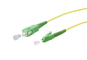 Šķiedras optiskais kabelis Metz 151P3EAJA30E, 3 m, G.657.A2, SC uz LC, 9 µm, I‑V(ZN) H, pilnduplekss, dzeltens