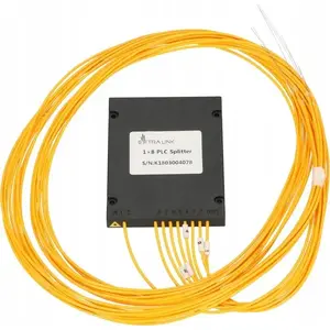 Fiber optic PLC splitter 1:8 Extralink SC/APC 2.0mm 1.5m G657A ABS module (no connectors)