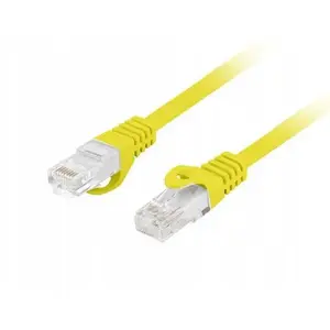 LANBERG patchcord Cat.6 UTP LSZH copper 1 m yellow — Fluke passed