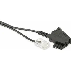 Telefona kabelis S-Impuls 70002-10, 10 m, TAE-F uz RJ-45, melns