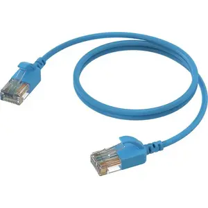 Network cable Procab CSD560BU/1.5 Slimline CAT6A RJ45–RJ45 U/UTP 1.5 m blue