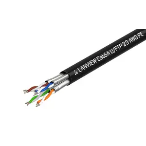 Networking cable Lanview LVN122445 Cat6a U/UTP (UTP) 500 m Black