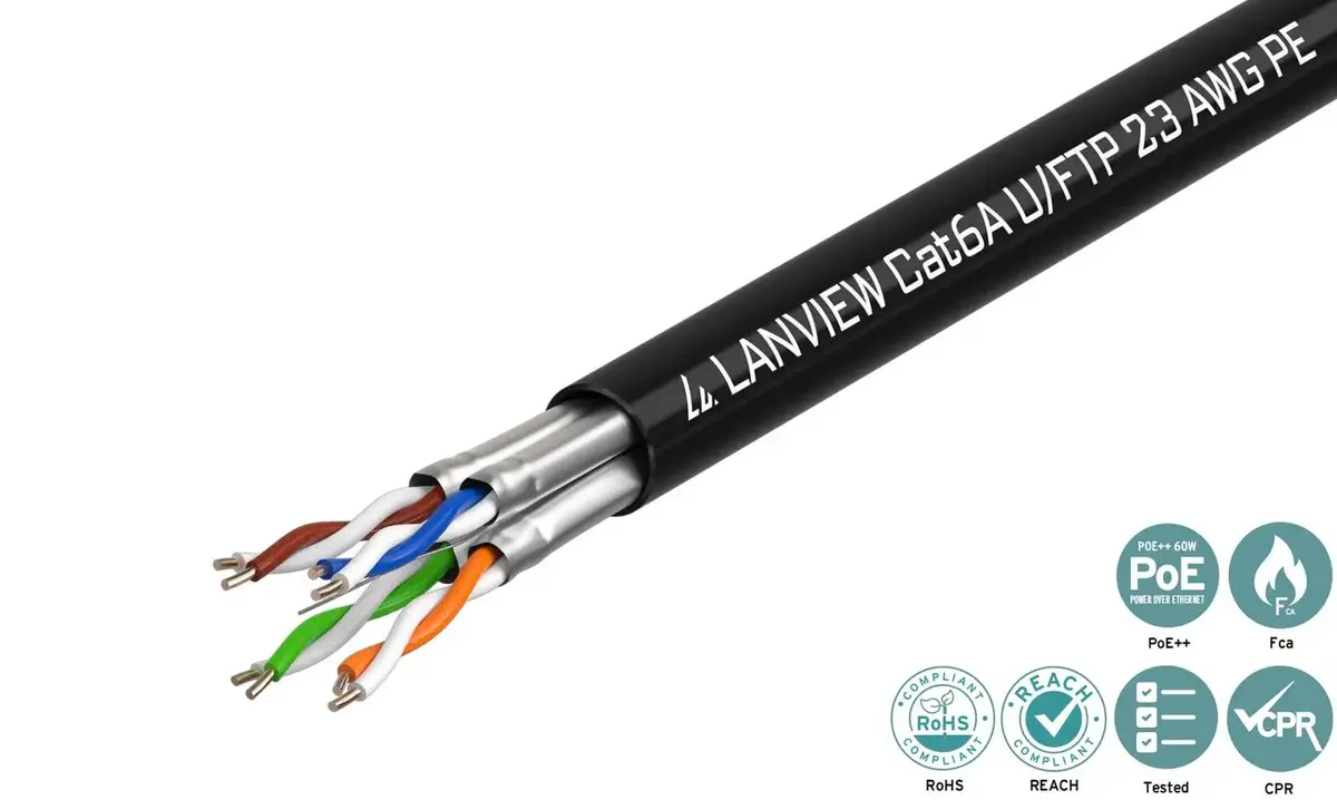Lanview LVN122445 Cat6a U/UTP 500 m kabelis Photo 2