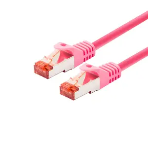 Networking cable LOGON TCR66SS070M Cat6 S/FTP (S-STP) magenta, 7 m, RJ-45—RJ-45