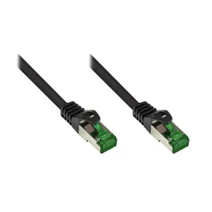 Networking cable Alcasa 8062-H100S Cat6+ S/FTP (S-STP) Black 10 m RJ-45 to RJ-45