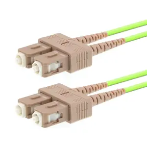 Fibre optic cable LOGON AL5SCSC03I/5I OM5 3 m SC–SC 50 µm full duplex light green