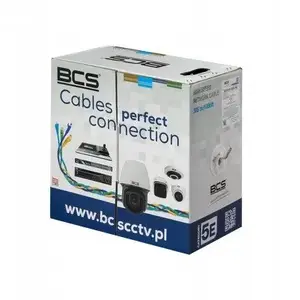 BCS UTP Cat5e kabelis ar PVC apvalku, spole 305 m — BCS-U/UTP-CAT5E-PVC