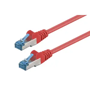 Patch cable Good Connections LOGON TCR6ASS0025R Cat6a S/FTP (S-STP) Red 0.25 m RJ-45 to RJ-45