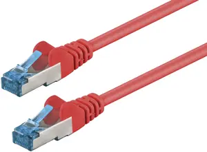 Patch cable Good Connections LOGON TCR6ASS0025R Cat6a S/FTP (S-STP) Red 0.25 m RJ-45 to RJ-45