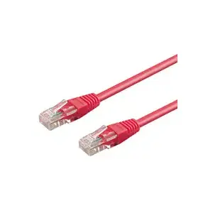 Networking cable GOOBAY 20m Cat6 with 2x RJ-45 connectors, magenta, gold-plated contacts