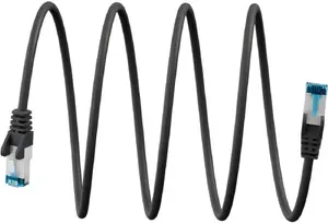 Patch cable GOOBAY Cat6a S/FTP (PiMF) black 2 m
