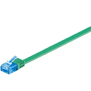 Сетевой кабель GOOBAY CAT6a U/UTP 2 м, RJ-45—RJ-45, золочёные контакты, зелёный