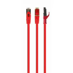 Networking cable GEMBIRD Cat6a S/FTP (S-STP) PP6A-LSZHCU-R-20M, 20 m, RJ-45, gold contacts, red