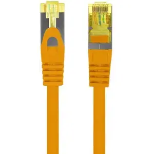 Патчкорд LANBERG Cat.6A S/FTP LSZH CU 15 м оранжевый, Fluke протестирован