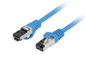 LANBERG Cat8.1 S/FTP (S-STP) network cable, RJ-45 to RJ-45, 1 m, blue