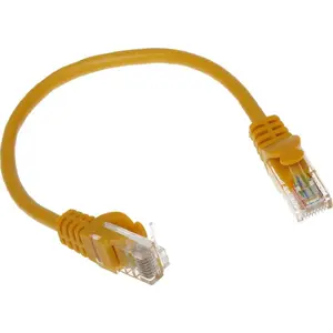 Patchcord RJ45 0.2 m, RBLINE, yellow — network patch cable, 8P8C