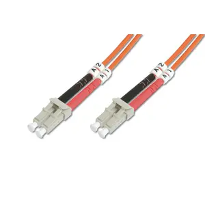 DIGITUS Fiber Optic Multimode Patch Cord LC/LC OM2 50 µm 1 m Full Duplex