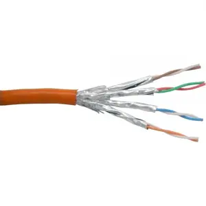 Патч‑кабель Ethernet InLine Cat6 S/FTP PiMF AWG27 PVC, оранжевый, 100 м